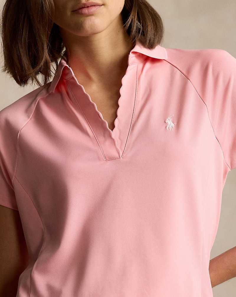 Camisa Polo Ralph Lauren Tailored Fit Mesh Mujer Rosas | PGXDONF-49 - vista 5