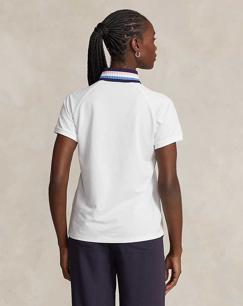 Camisa Polo Ralph Lauren Tailored Fit Quarter-Zip Mujer Blancos | WZPCQVX-23 - vista 4