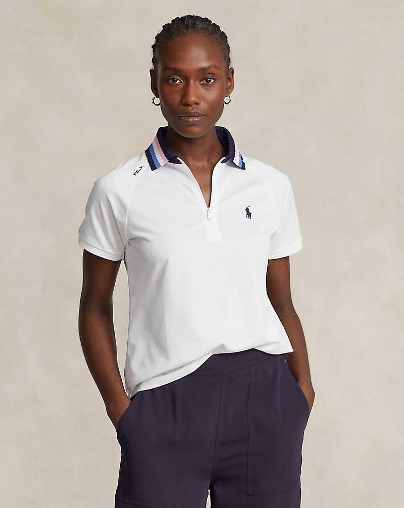 Camisa Polo Ralph Lauren Tailored Fit Quarter-Zip Mujer Blancos | WZPCQVX-23 - vista 1