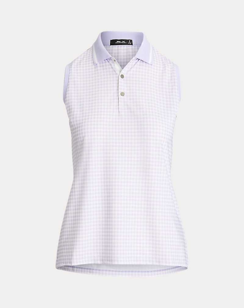 Camisa Polo Ralph Lauren Tailored Fit Sleeveless Mujer Morados | MQRYBCP-48 - vista 2