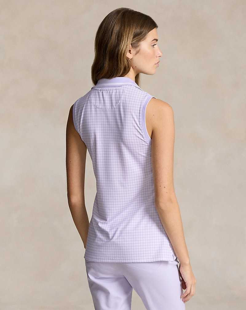 Camisa Polo Ralph Lauren Tailored Fit Sleeveless Mujer Morados | MQRYBCP-48 - vista 4