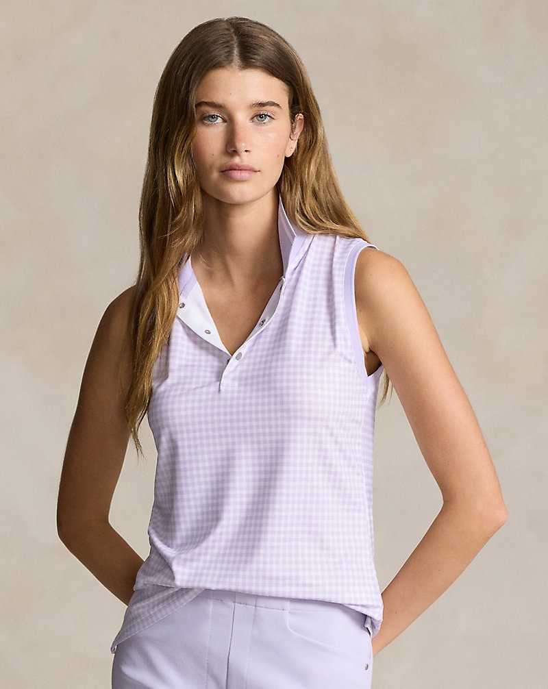Camisa Polo Ralph Lauren Tailored Fit Sleeveless Mujer Morados | MQRYBCP-48 - vista 1