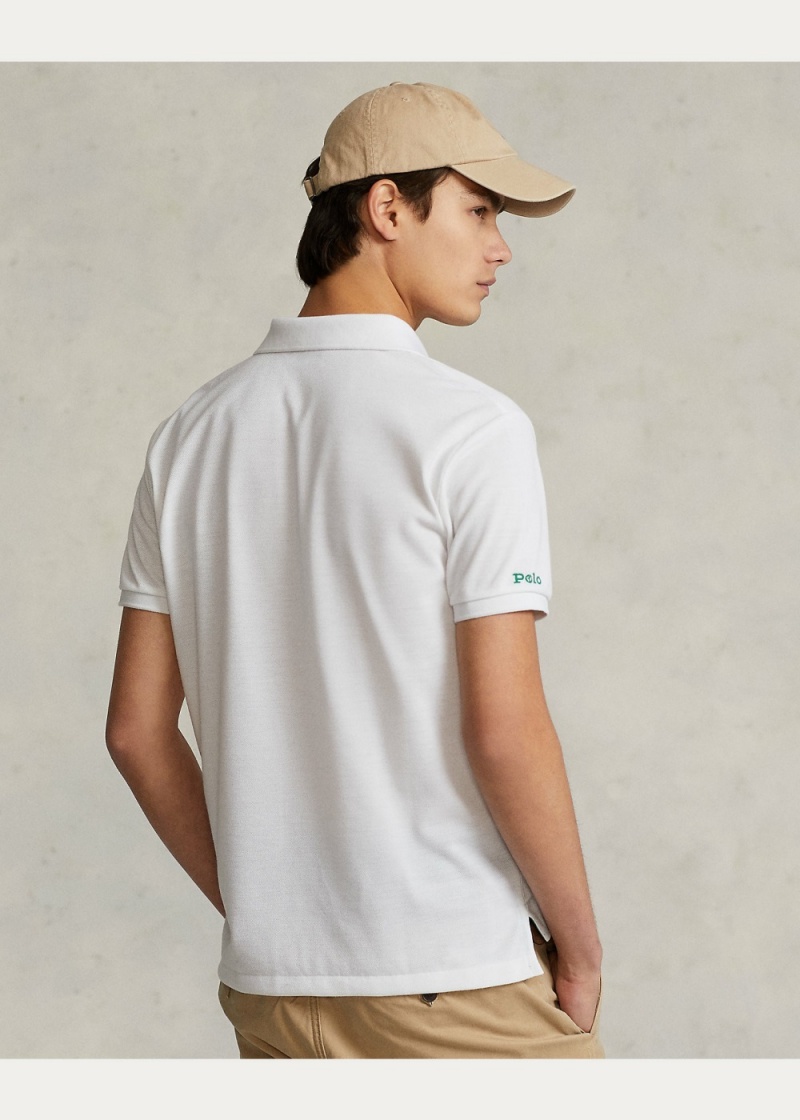 Camisa Polo The Earth Polo Hombre Blancos | EMQN28174 - vista 6