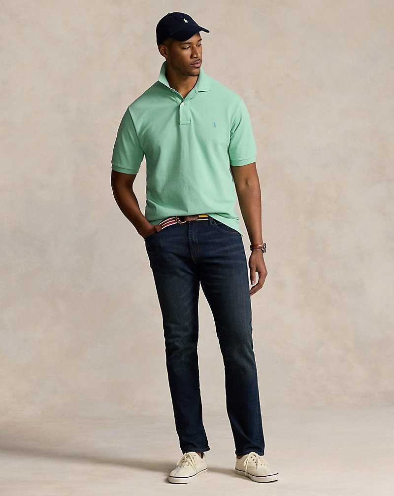 Camisa Polo Ralph Lauren The Iconic Mesh Hombre Celadon | TXMLDOC-25 - vista 3