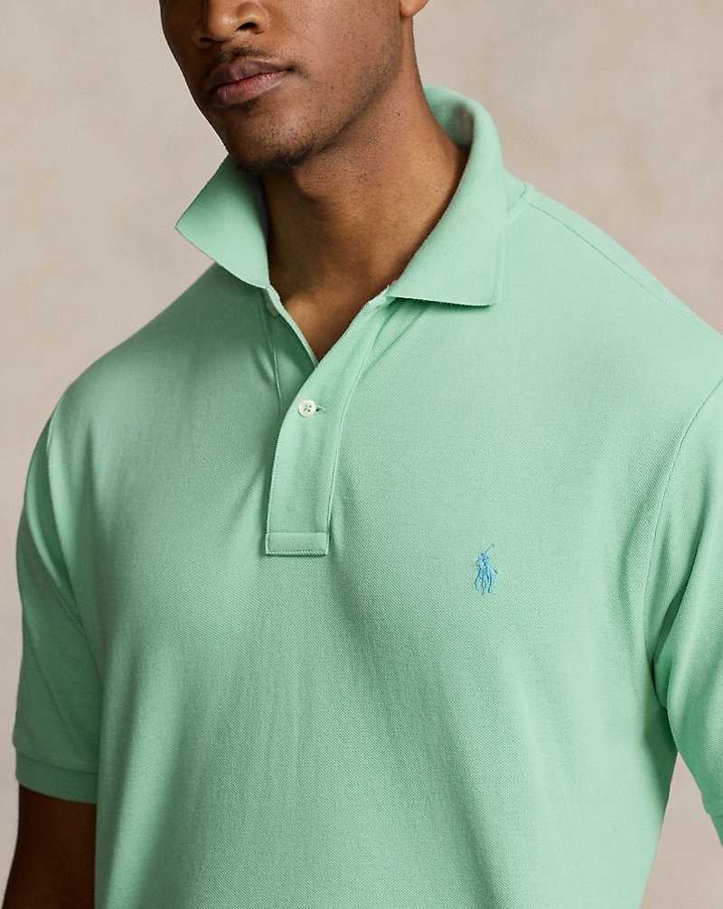 Camisa Polo Ralph Lauren The Iconic Mesh Hombre Celadon | TXMLDOC-25 - vista 5