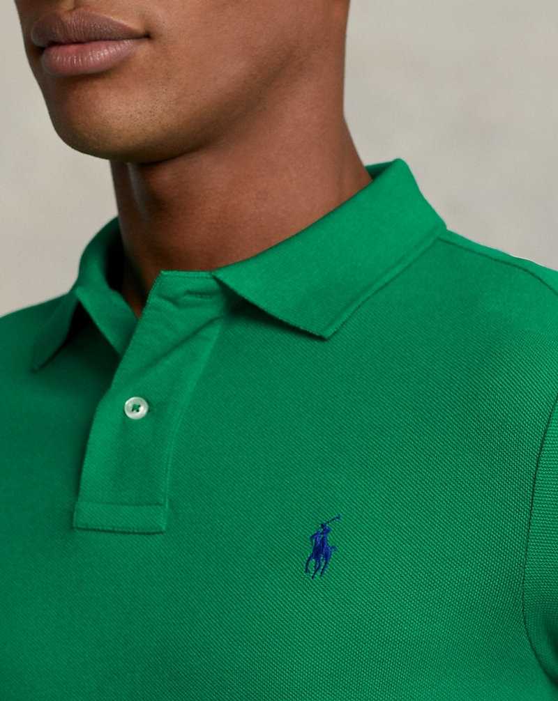 Camisa Polo Ralph Lauren The Iconic Mesh Hombre Azules | DCFGQRX-96 - vista 5