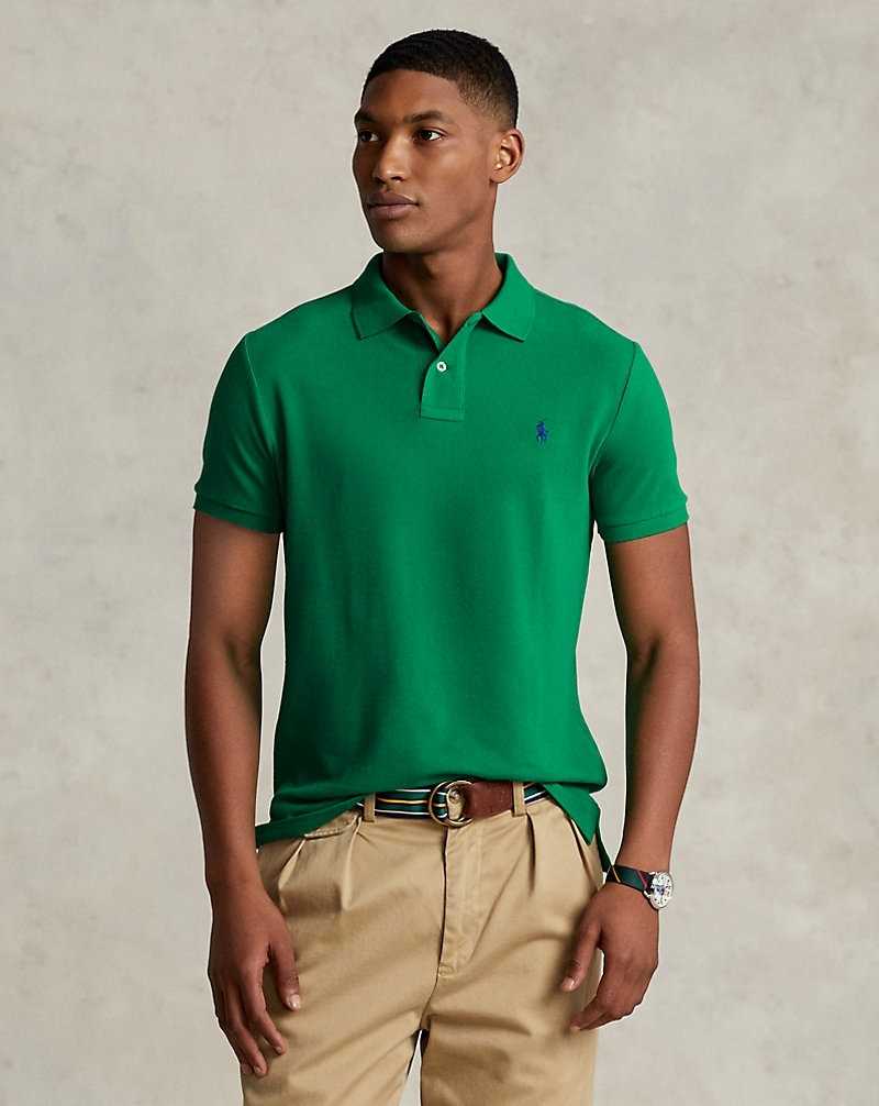 Camisa Polo Ralph Lauren The Iconic Mesh Hombre Azules | DCFGQRX-96 - vista 1