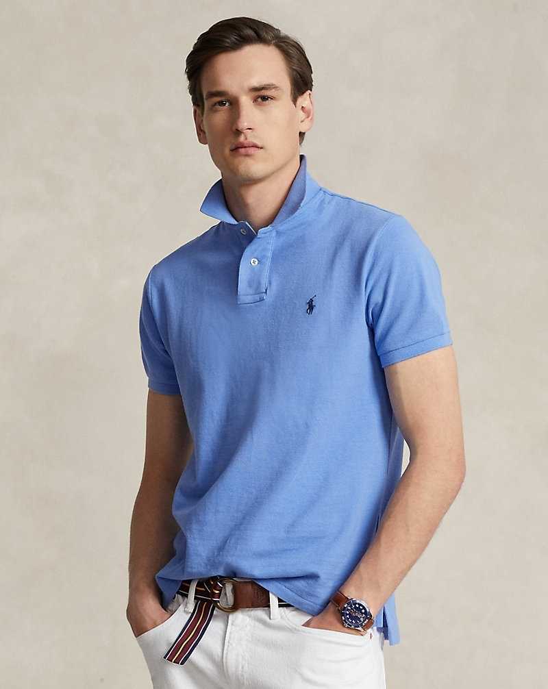 Camisa Polo Ralph Lauren The Iconic Mesh Hombre Harbour Island Blue/Navy | TLHKWMC-25 - vista 1