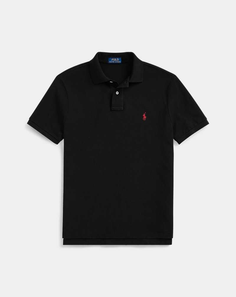 Camisa Polo Ralph Lauren The Iconic Mesh Hombre Black/Red | MOWDHXI-69 - vista 2