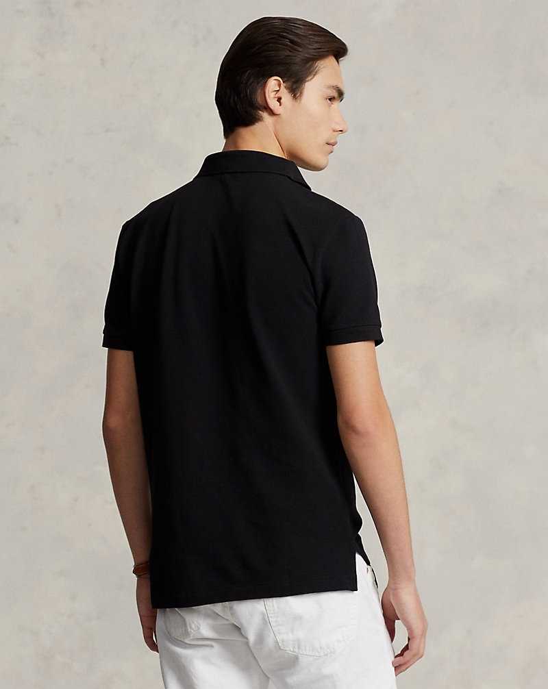 Camisa Polo Ralph Lauren The Iconic Mesh Hombre Black/Red | MOWDHXI-69 - vista 4