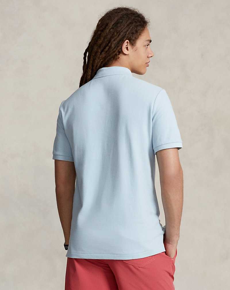 Camisa Polo Ralph Lauren The Iconic Mesh Hombre Azules | JZDLRWI-51 - vista 4