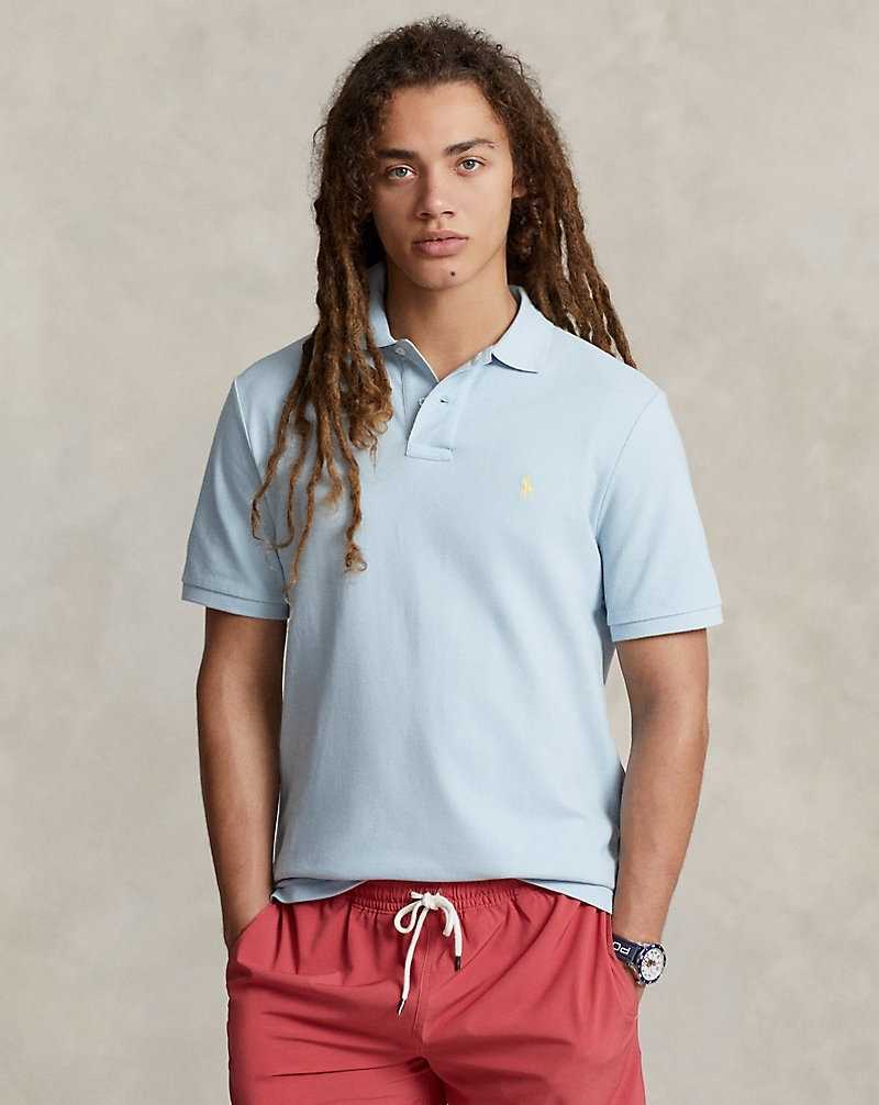 Camisa Polo Ralph Lauren The Iconic Mesh Hombre Azules | JZDLRWI-51 - vista 1