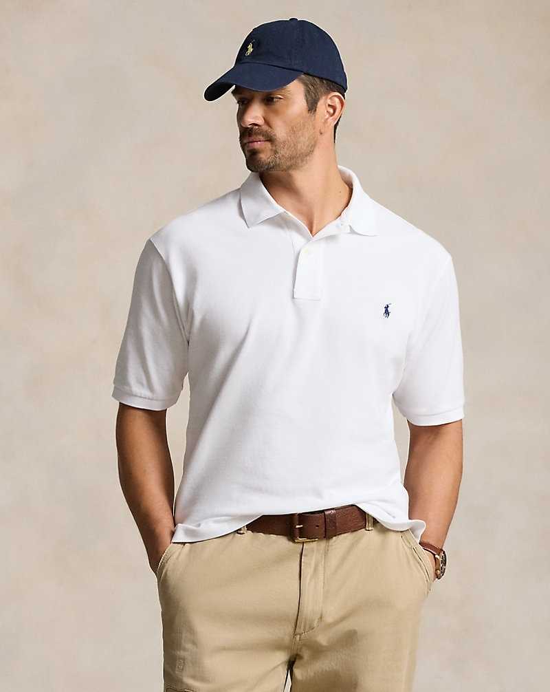 Camisa Polo Ralph Lauren The Iconic Mesh Hombre Blancos | HNGQOVZ-25 - vista 1