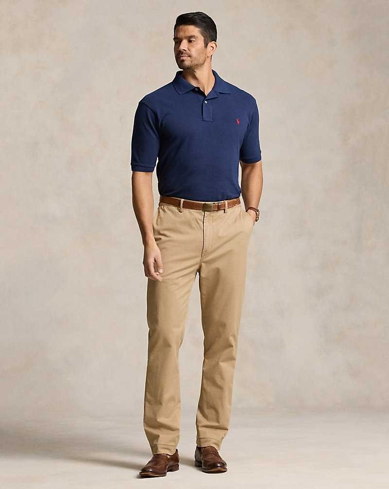 Camisa Polo Ralph Lauren The Iconic Mesh Hombre Navy/Red | JAYGHFE-91 - vista 3