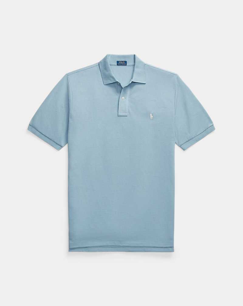 Camisa Polo Ralph Lauren The Iconic Mesh Hombre Azules | GNMOZSB-30 - vista 2