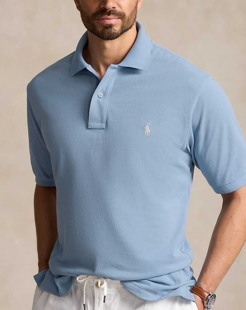 Camisa Polo Ralph Lauren The Iconic Mesh Hombre Azules | GNMOZSB-30 - vista 5