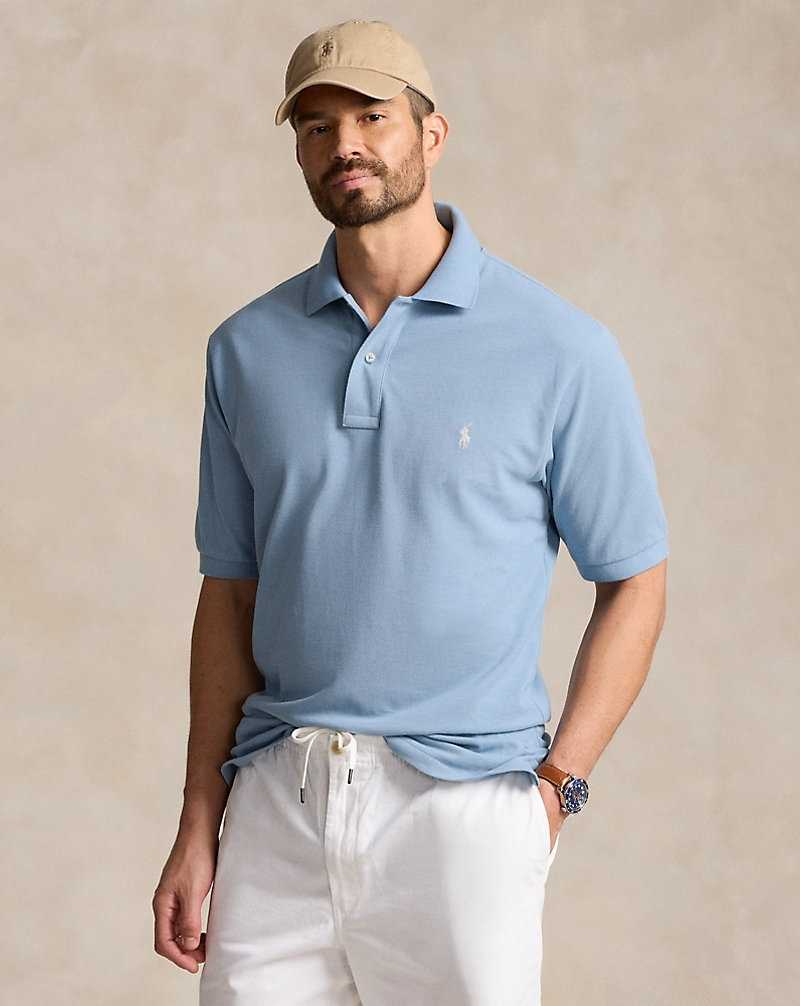 Camisa Polo Ralph Lauren The Iconic Mesh Hombre Azules | GNMOZSB-30 - vista 1