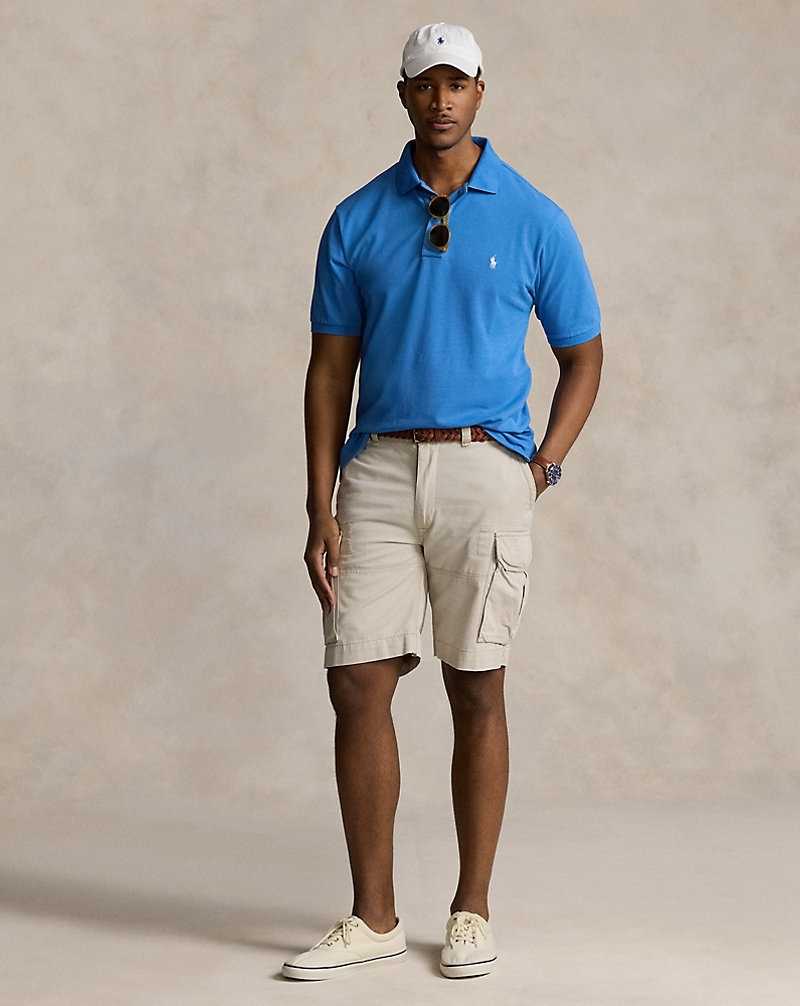 Camisa Polo Ralph Lauren The Iconic Mesh Hombre Azules | PMEWCKO-79 - vista 3