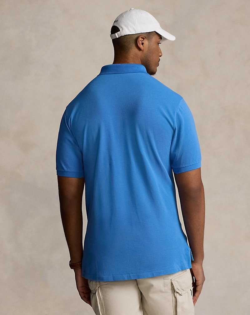 Camisa Polo Ralph Lauren The Iconic Mesh Hombre Azules | PMEWCKO-79 - vista 4