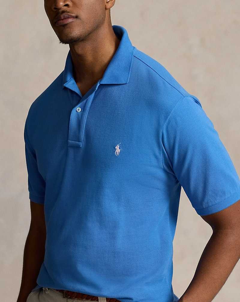 Camisa Polo Ralph Lauren The Iconic Mesh Hombre Azules | PMEWCKO-79 - vista 5