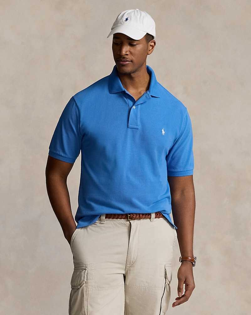 Camisa Polo Ralph Lauren The Iconic Mesh Hombre Azules | PMEWCKO-79 - vista 1