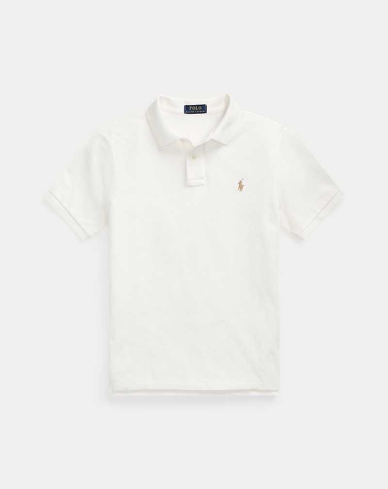 Camisa Polo Ralph Lauren The Iconic Mesh Hombre Blancos | ODINSJV-27 - vista 2