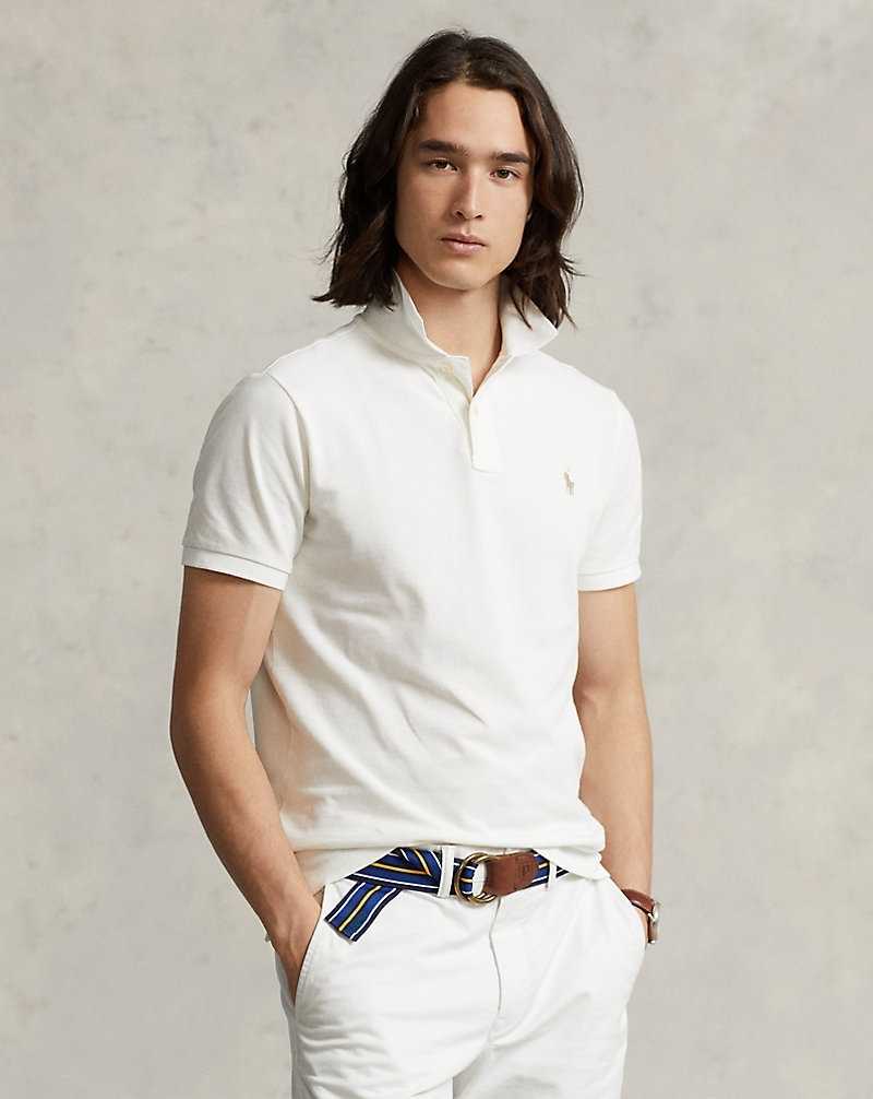 Camisa Polo Ralph Lauren The Iconic Mesh Hombre Blancos | ODINSJV-27 - vista 1