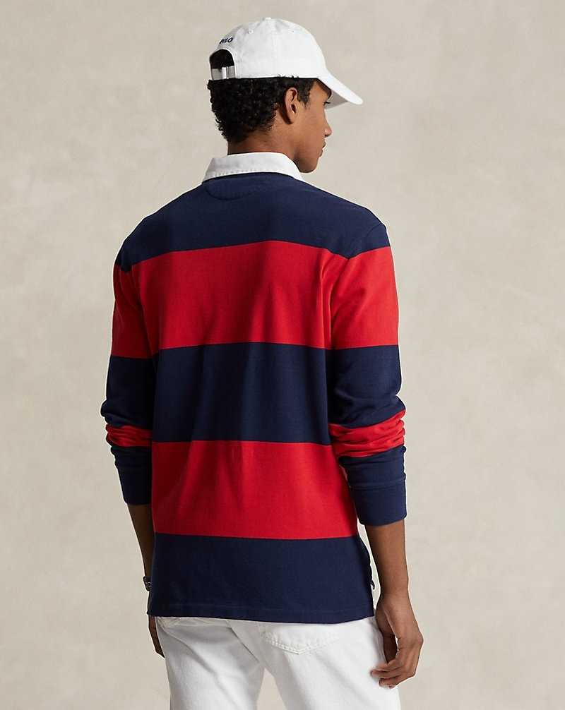 Camisa Polo Ralph Lauren The Iconic Rugby Hombre Rojos | PFRTQWX-56 - vista 4