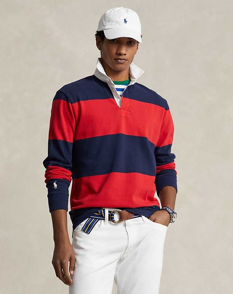 Camisa Polo Ralph Lauren The Iconic Rugby Hombre Rojos | PFRTQWX-56 - vista 1