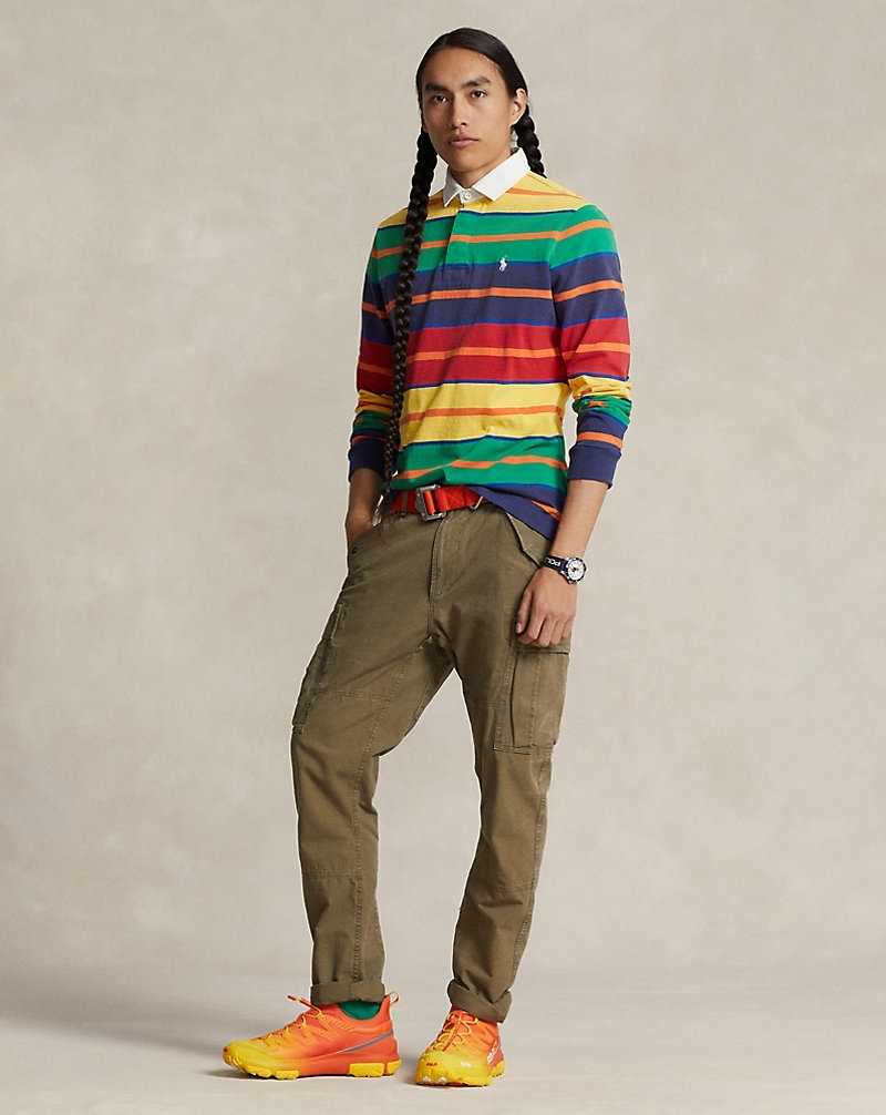 Camisa Polo Ralph Lauren The Iconic Rugby Hombre Yellowfin Multi | UXTLZYA-42 - vista 3