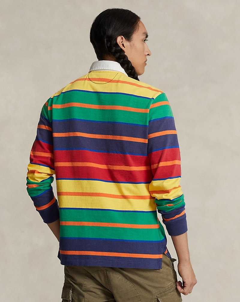 Camisa Polo Ralph Lauren The Iconic Rugby Hombre Yellowfin Multi | UXTLZYA-42 - vista 4