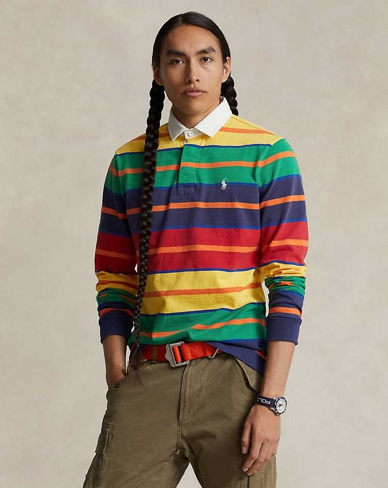 Camisa Polo Ralph Lauren The Iconic Rugby Hombre Yellowfin Multi | UXTLZYA-42 - vista 1