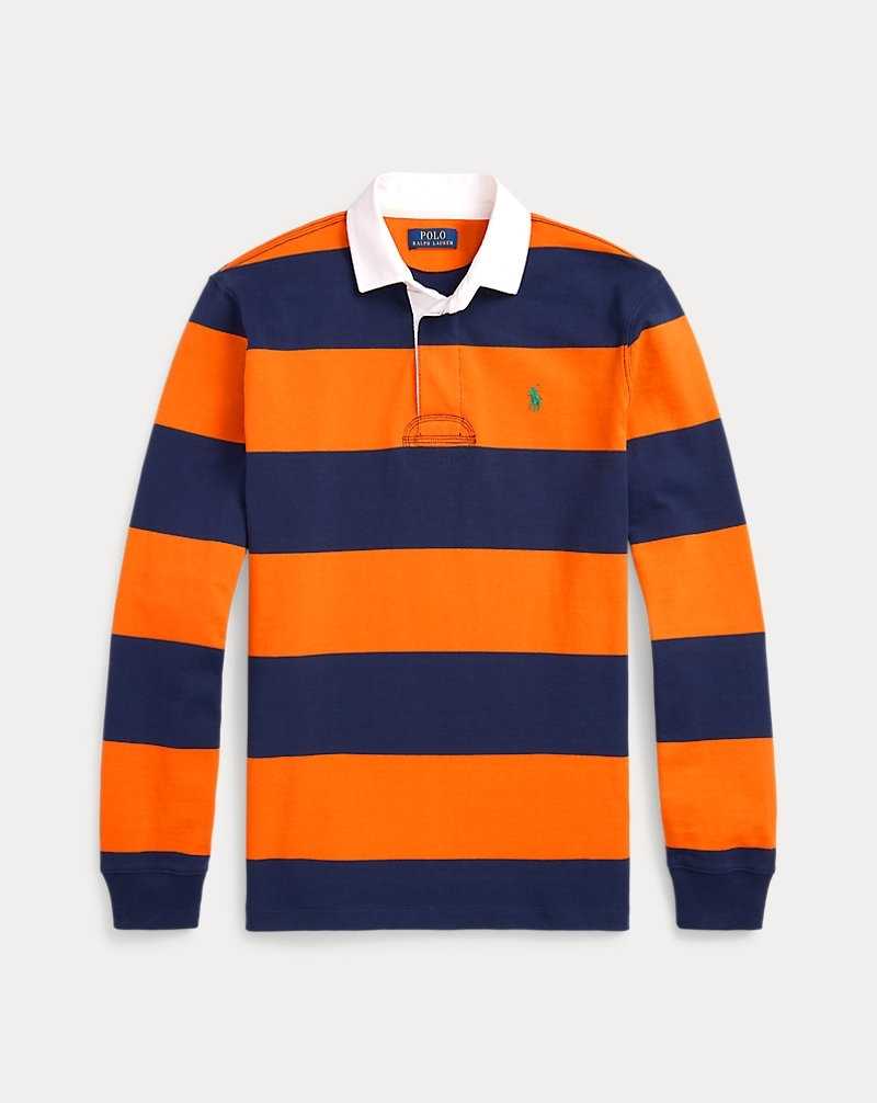 Camisa Polo Ralph Lauren The Iconic Rugby Hombre Newport Navy/Orange | XZYMLJN-07 - vista 2