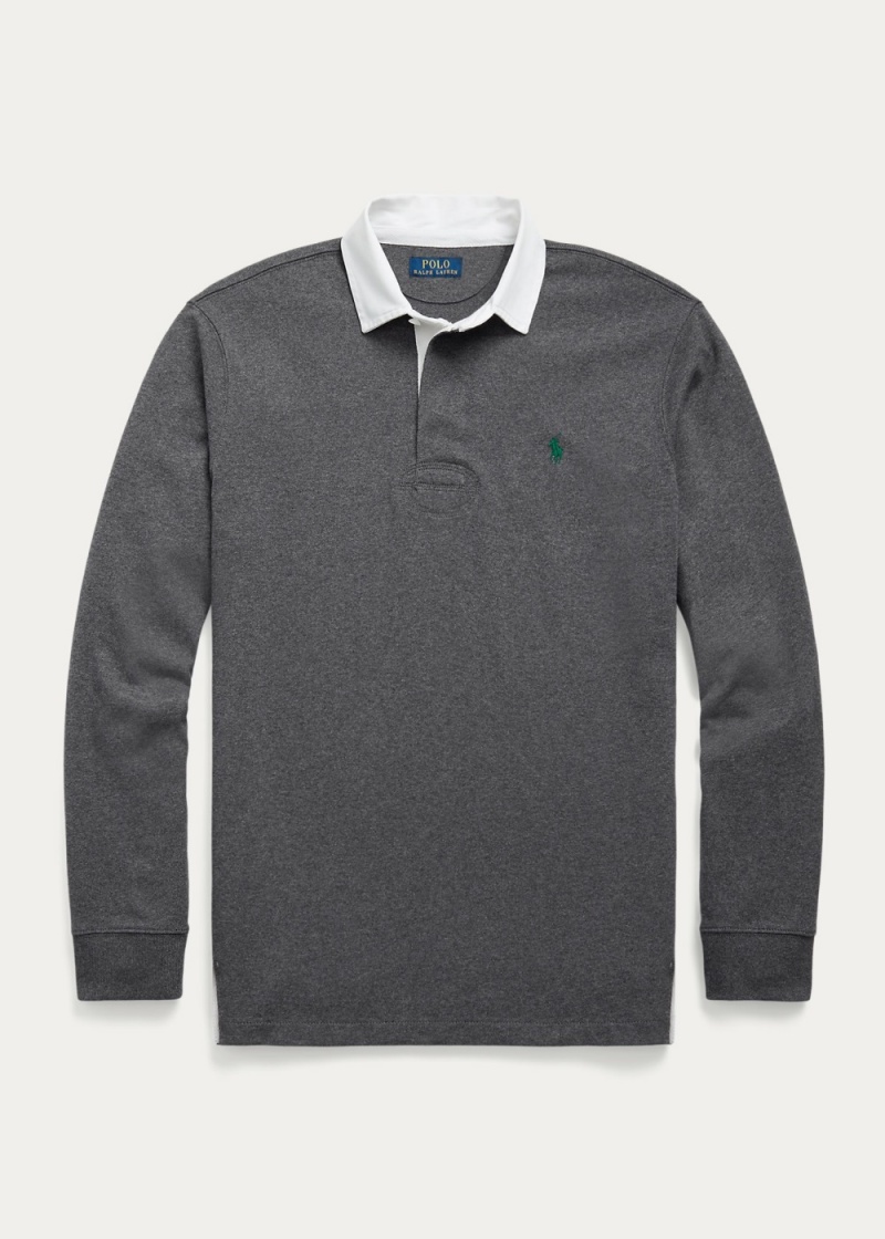 Camisa Polo The Iconic Rugby Shirt Hombre Blancos | ZOWY81069 - vista 2