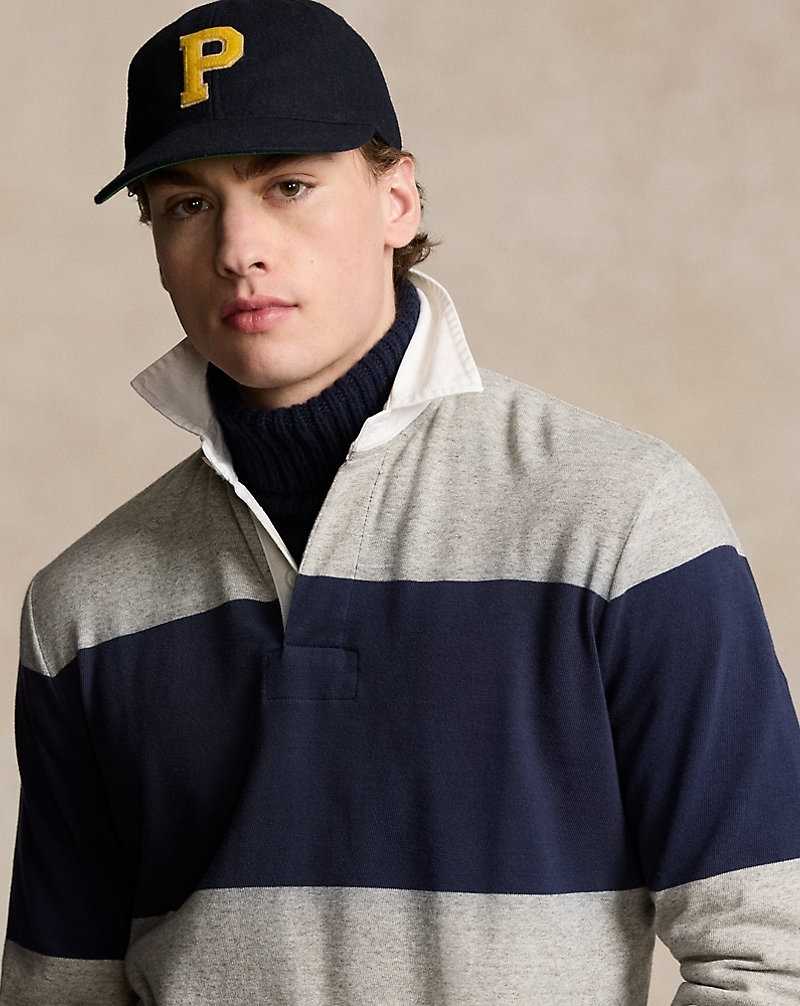 Camisa Polo Ralph Lauren The Iconic Rugby Hombre Cruise Navy/loft Heather | ZLIXNPR-54 - vista 5