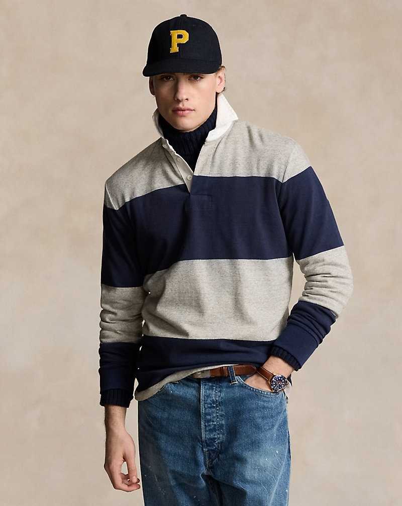 Camisa Polo Ralph Lauren The Iconic Rugby Hombre Cruise Navy/loft Heather | ZLIXNPR-54 - vista 1
