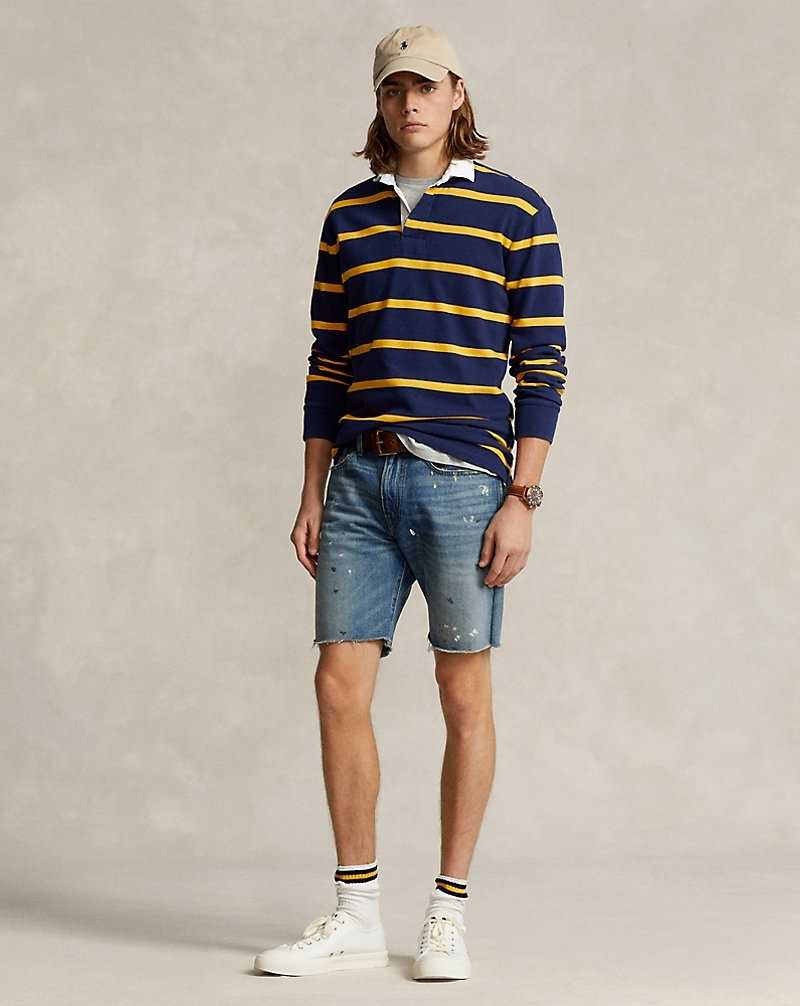 Camisa Polo Ralph Lauren The Iconic Rugby Hombre Azules | LIPADYN-93 - vista 3