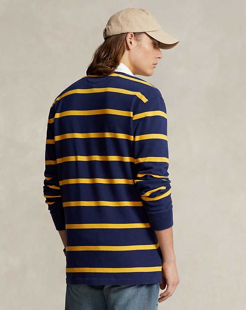 Camisa Polo Ralph Lauren The Iconic Rugby Hombre Azules | LIPADYN-93 - vista 4