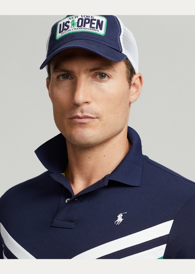 Camisa Polo US Open Custom Slim Fit Performance Hombre Verdes | XZHO78023 - vista 3