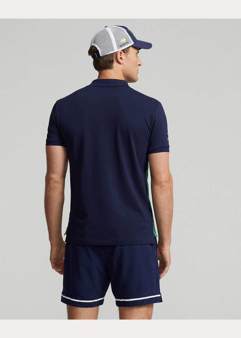 Camisa Polo US Open Custom Slim Fit Performance Hombre Verdes | XZHO78023 - vista 5