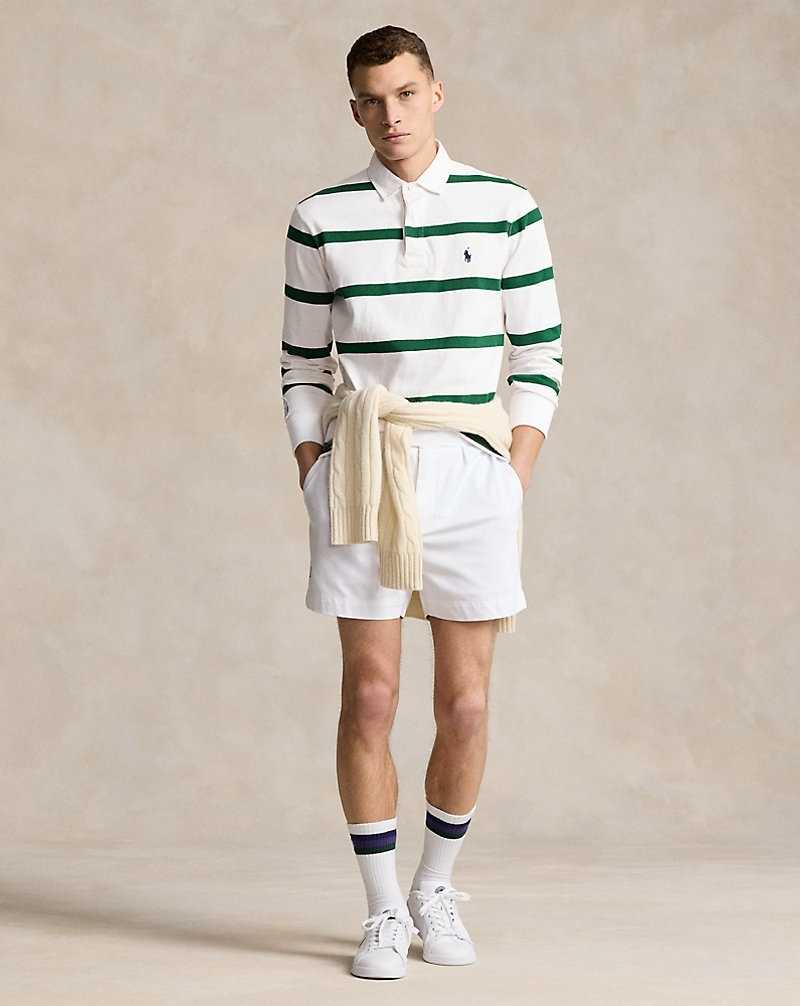 Camisa Polo Ralph Lauren Wimbledon Classic Fit Rugby Hombre White/Moss Agate | UNAPDFY-16 - vista 3