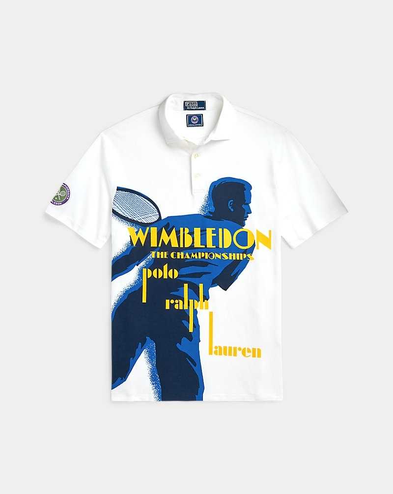 Camisa Polo Ralph Lauren Wimbledon Classic Fit Graphic Hombre Lawn Tennis Player Print | FQMIPBH-36 - vista 2