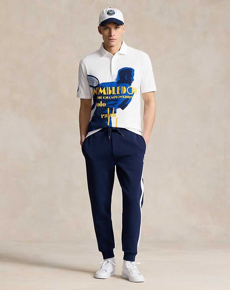 Camisa Polo Ralph Lauren Wimbledon Classic Fit Graphic Hombre Lawn Tennis Player Print | FQMIPBH-36 - vista 3