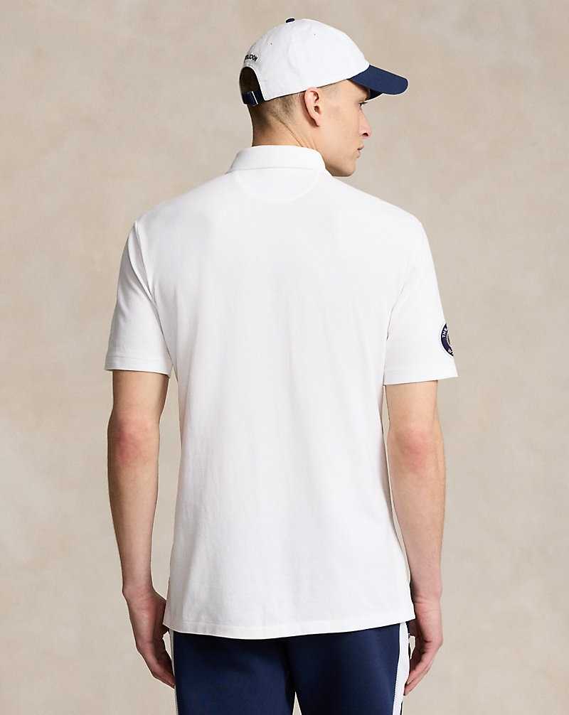 Camisa Polo Ralph Lauren Wimbledon Classic Fit Graphic Hombre Lawn Tennis Player Print | FQMIPBH-36 - vista 4