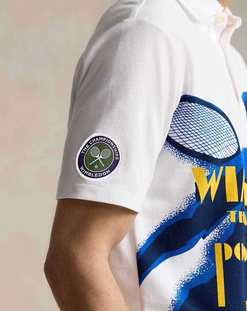 Camisa Polo Ralph Lauren Wimbledon Classic Fit Graphic Hombre Lawn Tennis Player Print | FQMIPBH-36 - vista 5