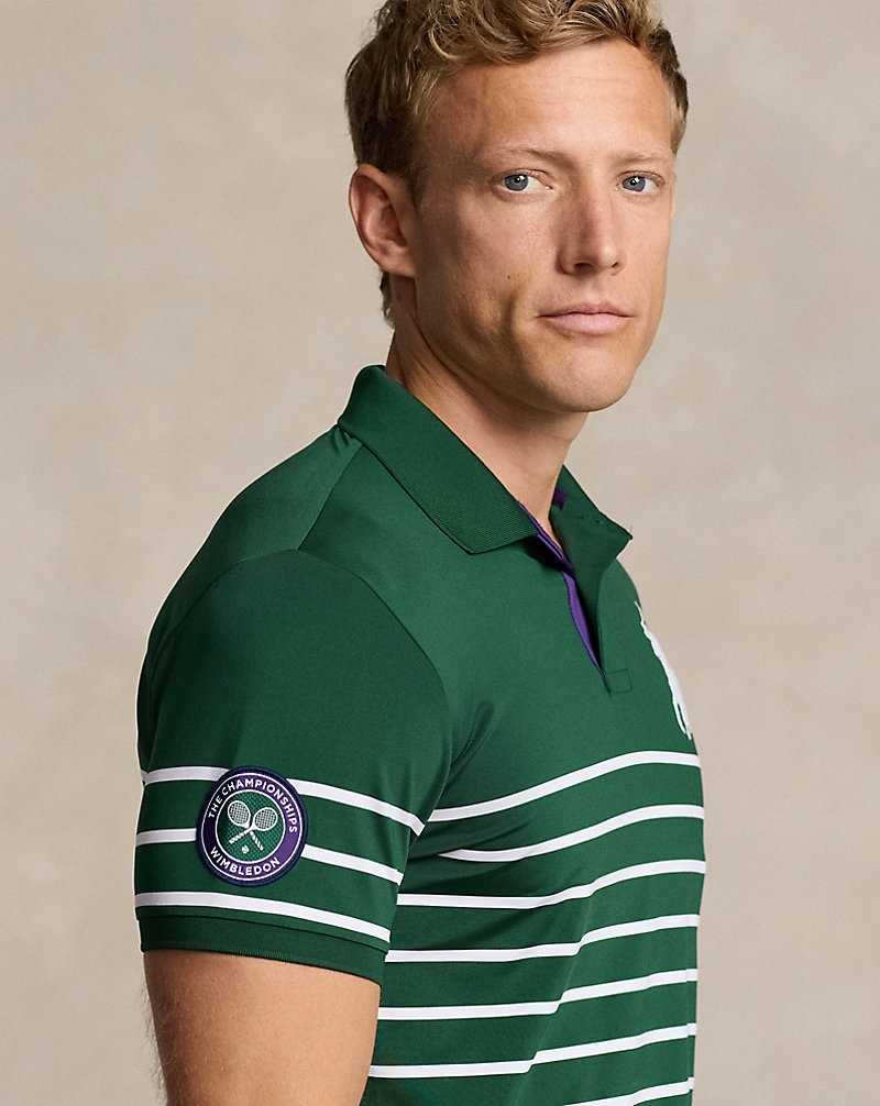 Camisa Polo Ralph Lauren Wimbledon Greensman Hombre Northwest Pine/Ceramic Wh | GAWSVUQ-16 - vista 5