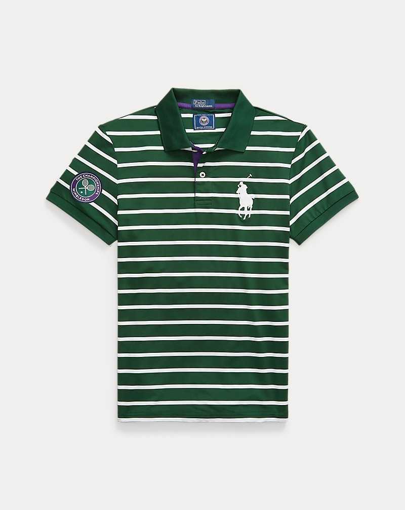 Camisa Polo Ralph Lauren Wimbledon Tailored Fit Greensperson Mujer Northwest Pine/Ceramic Wh | WAJOCXM-17 - vista 2