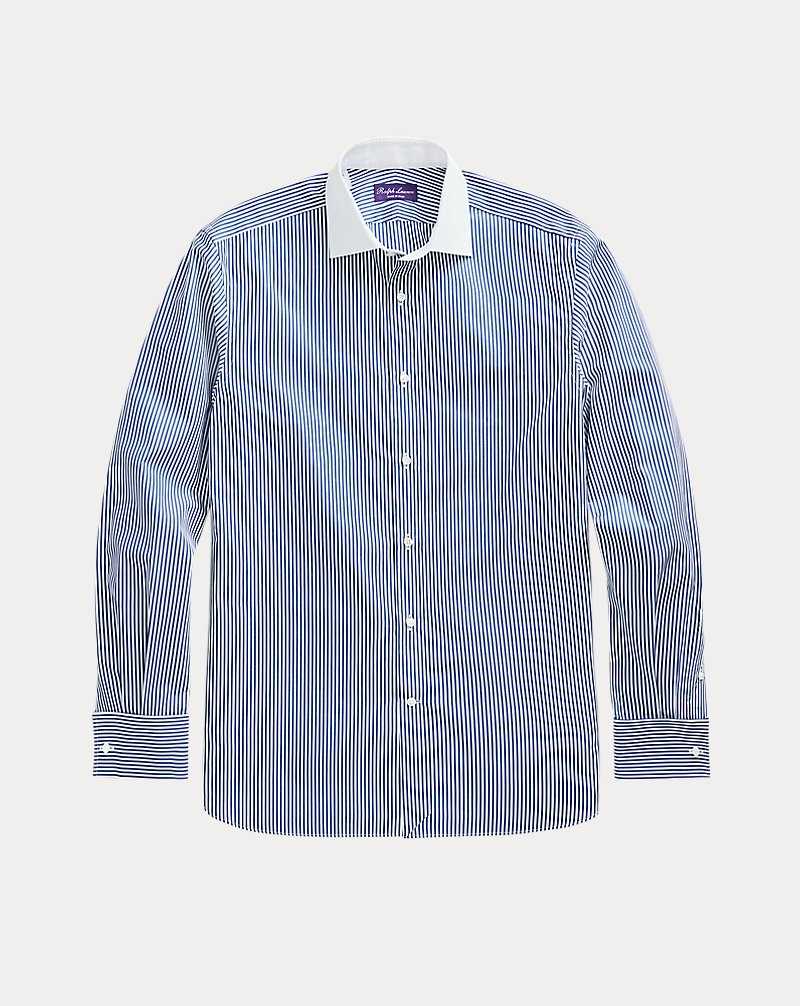 Camisas Formales Ralph Lauren Bengal-Stripe French Cuff Hombre Azules Blancos | ZSDUKNR-54 - vista 2