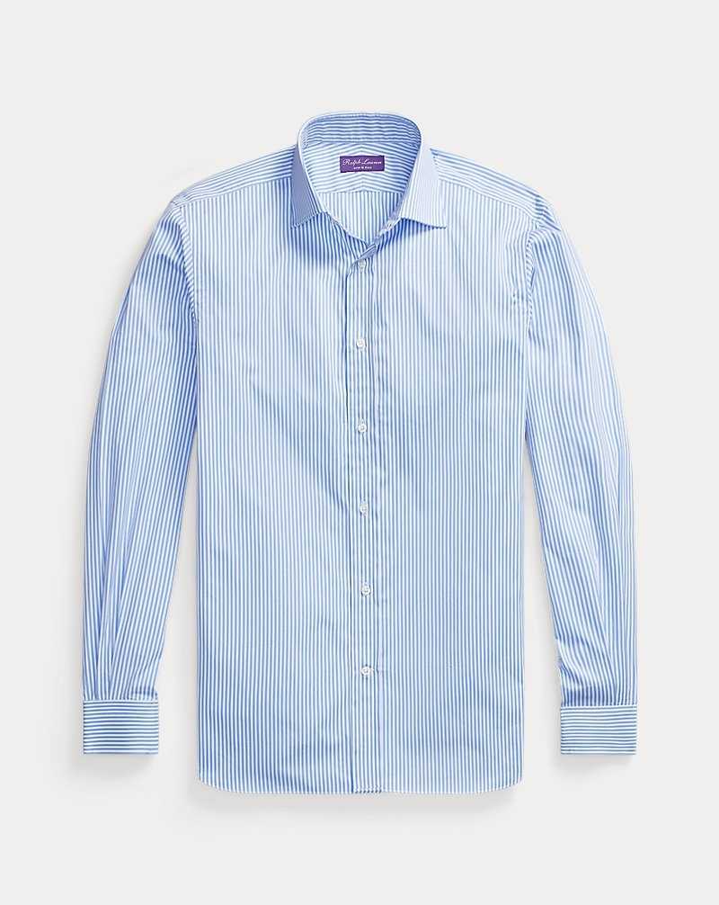 Camisas Formales Ralph Lauren Bengal-Stripe Poplin Hombre Azules Claro | FYCULXB-75 - vista 2