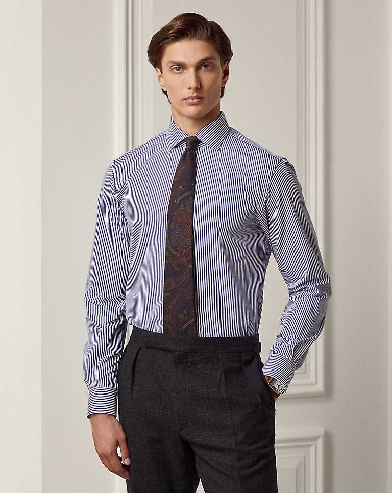 Camisas Formales Ralph Lauren Bengal-Stripe Hombre Azules Blancos | JXGQLUI-38 - vista 1